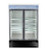 SABA SM-45R 45 Cu. Ft. Black Coated Steel Hinged 2 Doors Reach-In Refrigerator Merchandiser - 115 Volts