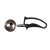 Thunder Group SLDS230G 1 Oz. #30 Black Stainless Steel Plastic Handle Disher