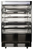 Atosa AOM-50B 51.4" W Black Stainless Steel 4 Shelves Open Air Merchandiser - 120 Volts
