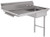 Omcan USA 40190 50" W Stainless Steel Undercounter Right-to-Left Soiled Dishtable