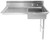 Omcan USA 40190 50" W Stainless Steel Undercounter Right-to-Left Soiled Dishtable