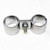 Omcan USA 24827 Chrome Post Clamp for Wire Shelving