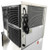 Omcan USA 47485 22" W Stainless Steel Cube Style Ice Maker with Bin - 350 Lbs.