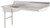 Omcan USA 40191 62" W Stainless Steel Undercounter Left-to-Right Soiled Dishtable