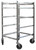 Omcan USA 31755 5 Pans Stainless Steel Mobile Full Size Pan Rack