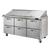 Blue Air BLMT72-D6-HC 72.38"W Stainless Steel Exterior (6) Drawers Mega Top Sandwich Prep Table - 115 Volts