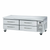 Blue Air BACB74M-HC 74.13" W x 31" D x 25.5" H All Stainless Steel Side-Mounted Refrigerated Chef Base Equipment Stand