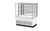 Fri-Jado MCC 48-3 C SS SB UF 47.25" W White Glass Door Solid Back Self-Service Modular Convenience Counter - 115 Volts