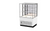 Fri-Jado MCC 36-3 C SS SB UF 35.44" W x 55.88" H White 3 Sections Solid Back Modular Convenience Counter - 115 Volts