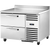 True TWT-44D-2-HC~SPEC3 Stainless Steel and Aluminum 1 Section 2 Drawers SPEC SERIES Deep Work Top Refrigerator - 115 Volts 0.1 HP