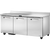True TWT-72-HC~SPEC3 Stainless Steel 3 Section 3 Doors SPEC SERIES Work Top Refrigerator - 115 Volts 0.25 HP