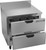Beverage Air WTFD32AHC-2-FIP 32"W Two Drawer Stainless Steel Worktop Freezer With Foamed-In Place Backsplash