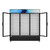 Koolmore MDR-3GD-63C 56 Cu. Ft. Black 3 Swing Glass Doors Merchandiser Refrigerator - 115 Volts