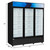Koolmore MDR-3GD-63C 56 Cu. Ft. Black 3 Swing Glass Doors Merchandiser Refrigerator - 115 Volts