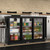 Koolmore BC-3DSL-BK 11.3 Cu. Ft. Black Three-Section Back Bar Refrigerator - 115 Volts