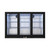 Koolmore BC-3DSL-BK 11.3 Cu. Ft. Black Three-Section Back Bar Refrigerator - 115 Volts