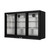 Koolmore BC-3DSL-BK 11.3 Cu. Ft. Black Three-Section Back Bar Refrigerator - 115 Volts