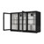 Koolmore BC-3DSW-BK 11.3 Cu. Ft. Black Three-Section Back Bar Refrigerator - 115 Volts