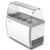 Koolmore KM-ICD-49SD-FG 50" W Top Sliding Glass Door 8 Tubs Ice Cream Dipping Display Cabinet with Sneeze Guard