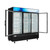 Koolmore MDR-3GD 53 Cu. Ft. Black 3 Swing Glass Doors Merchandiser Refrigerator - 115 Volts