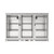 Koolmore BC-3DSW-SS 11.3 Cu. Ft. Stainless Steel Three-Section Back Bar Refrigerator - 115 Volts