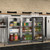 Koolmore BC-3DSW-SS 11.3 Cu. Ft. Stainless Steel Three-Section Back Bar Refrigerator - 115 Volts