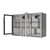 Koolmore BC-3DSW-SS 11.3 Cu. Ft. Stainless Steel Three-Section Back Bar Refrigerator - 115 Volts