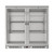 Koolmore BC-2DSW-SS 7.4 Cu. Ft. Stainless Steel Two-Section Back Bar Refrigerator - 115 Volts