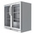 Koolmore BC-2DSW-SS 7.4 Cu. Ft. Stainless Steel Two-Section Back Bar Refrigerator - 115 Volts