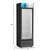 Koolmore MDR-9CP 9 Cu. Ft. Black 1 Hinged Glass Door Merchandiser Refrigerator - 115 Volts