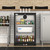 Koolmore BC-1DSW-BK 4.1 Cu. Ft. Black One-Section Back Bar Refrigerator - 115 Volts