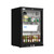 Koolmore BC-1DSW-BK 4.1 Cu. Ft. Black One-Section Back Bar Refrigerator - 115 Volts
