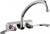 Chicago Faucets W4W-L9E1-317ABCP Wall-Mounted Manual Faucet with 4" Centers
