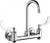 Chicago Faucets 640-GN1AE35-317YAB Wall-Mounted Manual Faucet with Adjustable Centers