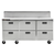 Traulsen CLPT-7230-DW 72.5" W Stainless Steel Centerline By Traulsen Mega Top Prep Table Refrigerator with Roll-Top Lid - 115 Volts