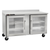 Traulsen CLUC-60R-GD-WTLL 60.25" W Stainless Steel Centerline Compact Undercounter Refrigerator with Work Top - 115 Volts