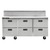 Traulsen CLPT-7220-DW 72.5" W Stainless Steel Centerline By Traulsen Compact Prep Table Refrigerator with Roll-Top Lid - 115 Volts