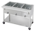 Duke EP302 30.38" W Stainless Steel 2 Pan Mobile Open Shelf Base Aerohot Steamtable Portable Hot Food Unit