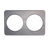 Duke 32 13" W x 21" D Stainless Steel Adapter Plate with (2) 8.5" Inset Holes