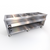Duke TWHF-88SS 88" W Stainless Steel 6 Pan Mobile Open Storage Base Thurmaduke Ganged Waterless Well