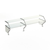 Duke TS482DD-74 58.38" W Stainless Steel Single-Sided Self-Service Contemporary Food Shield