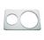 Duke 33 13" W x 21" D Stainless Steel Adapter Plate with (1) 10.5" and (1) 6.5" Inset Holes