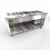 Duke TFCP-74PG-N7 74" W Stainless Steel Refrigerated Painted Base Thurmaduke Flush Mount Cold Pan Unit - 120 Volts