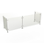 Duke TS412-74 72.38" W Stainless Steel Single-Sided Full-Service Contemporary Food Shield