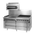 Jade JMRH-12GT-LP 12" W Liquid Propane 6" Plate Shelf Titan Heavy Duty Range - 30,000 BTU