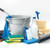 Winco BTM-16B 16" W Blue Cleaning Cloth Bar Kitchen Towel Set