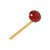 Thunder Group 30-55 3" x 8.5" Bamboo Solid Soup Serving Spoon