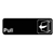 Thunder Group PLIS9302BK 9" x 3" White Information Symbol Sign