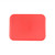 Thunder Group PLFFT1216RD 12" W x 16.25" D Red Polypropylene Rectangular Fast Food Tray