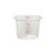 Thunder Group PLRFT306PC 6 Qt. Clear Round Polycarbonate Food Storage Container